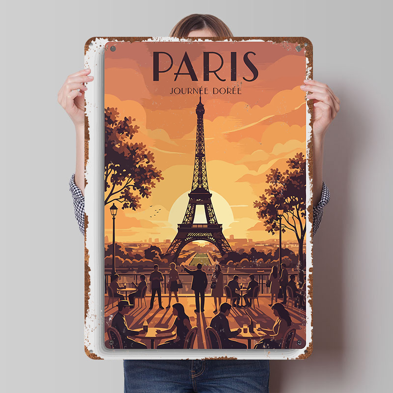 Retro Gaming Paris - ملصق سفر مطبوع بتصميم باريس جورني