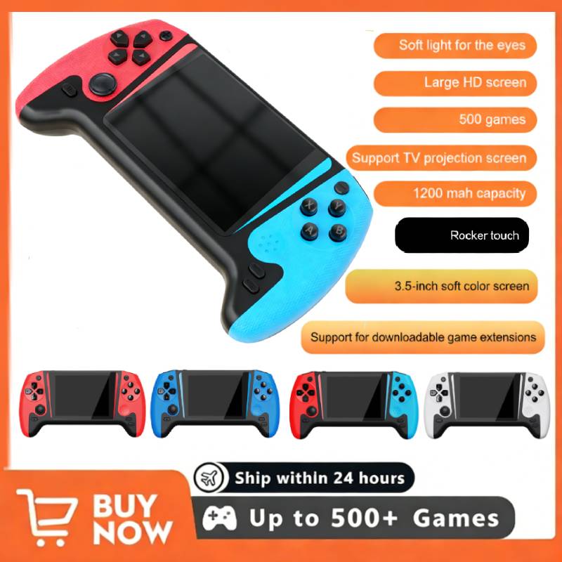 Retro Gaming Handheld Console - جهاز ألعاب فيديو محمول بتصميم كلاسيكي،
