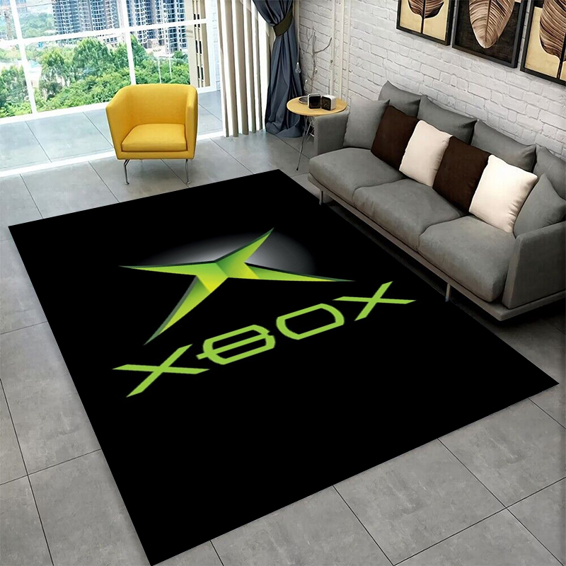 Retro Gaming Xbox - سجادة بتصميم شعار ألعاب إكس بوكس