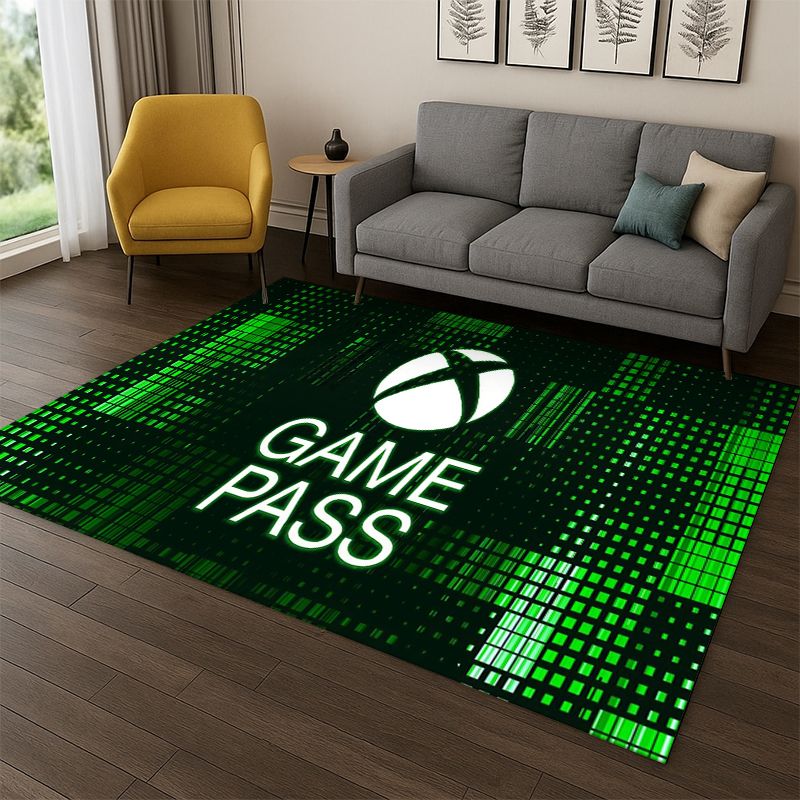 Retro Gaming Xbox - سجادة بتصميم شعار ألعاب إكس بوكس
