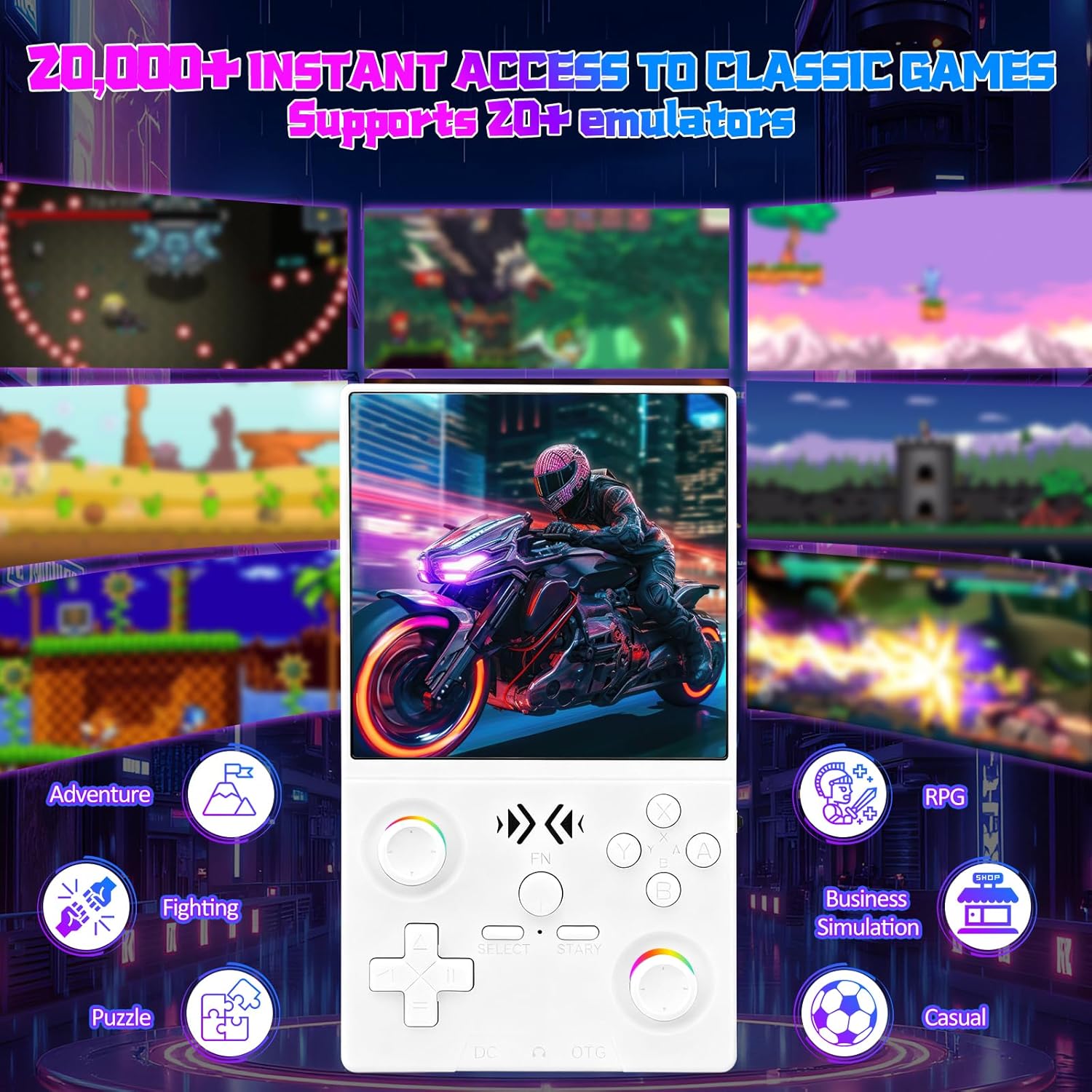 وحدة تحكم ألعاب محمولة كلاسيكي - مراجعة Retro Gaming Handheld Console وسعره