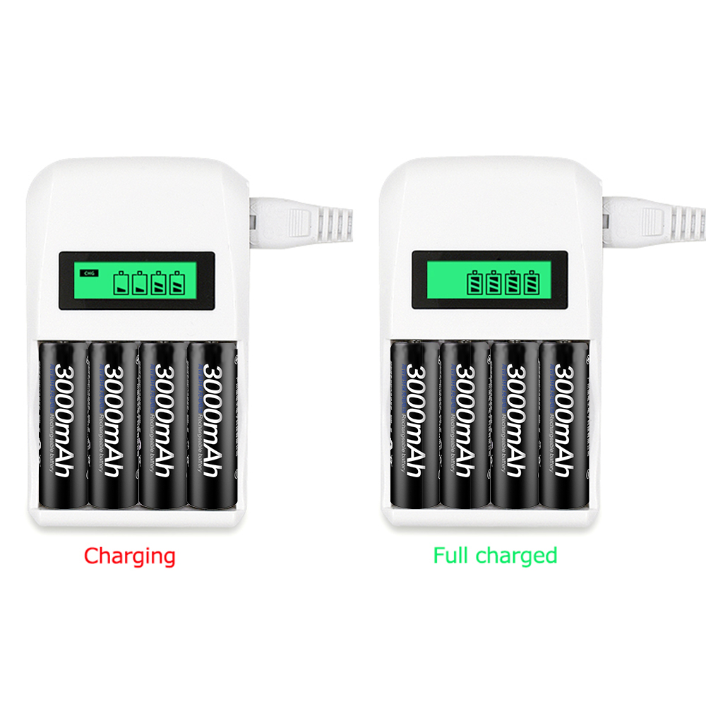 بالو 1.2 فولت شاحن بطارية 4 فت - مراجعة Rechargeable Battery Aa وسعره