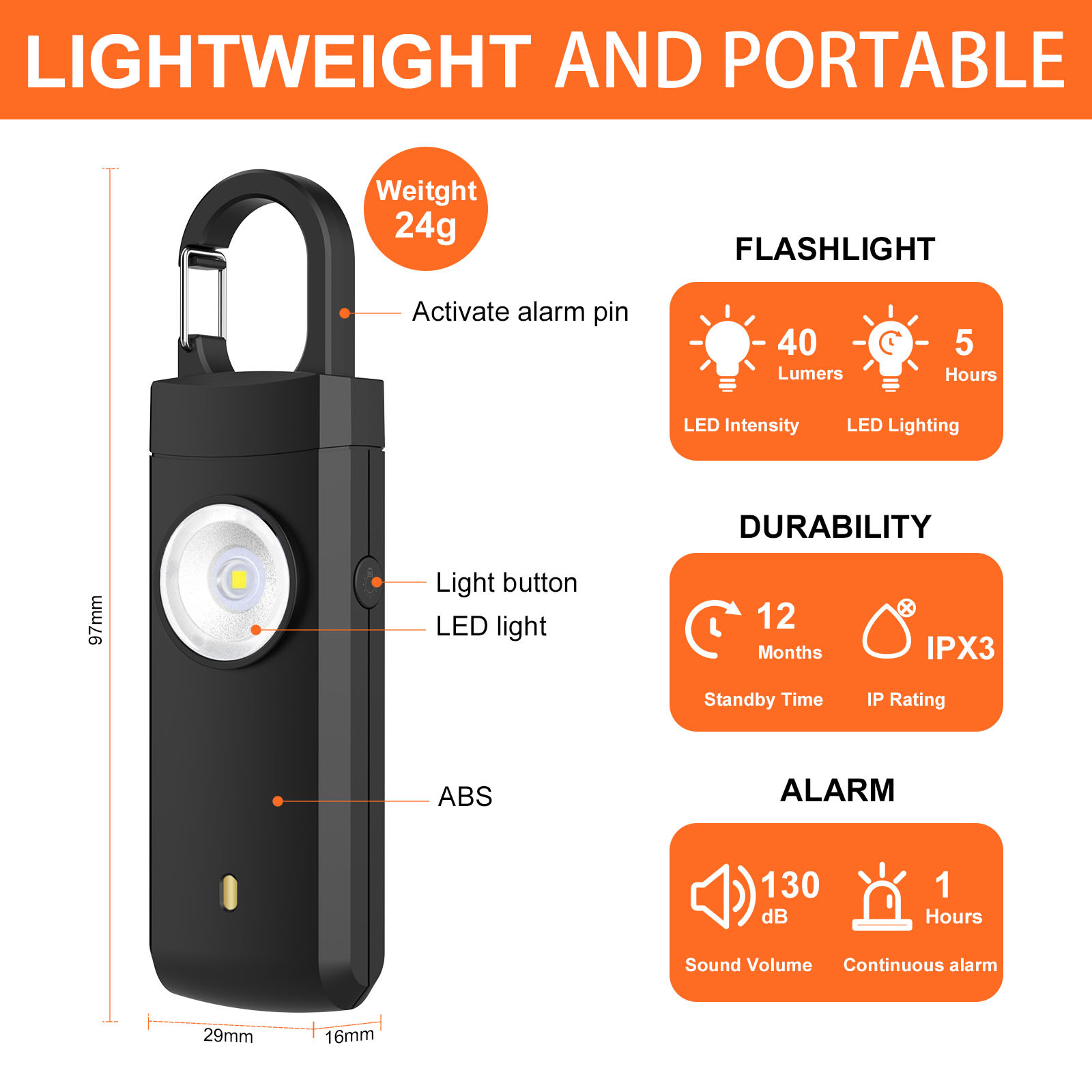 إنذار الدفاع عن النفس 130 ديسي - مراجعة Rechargeable Battery Aa وسعره