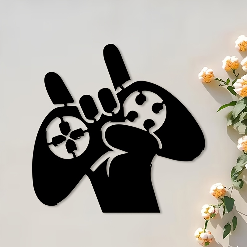 لوحة جدارية معدنية بتصميم يد ت - مراجعة Retro Gaming Art وسعره