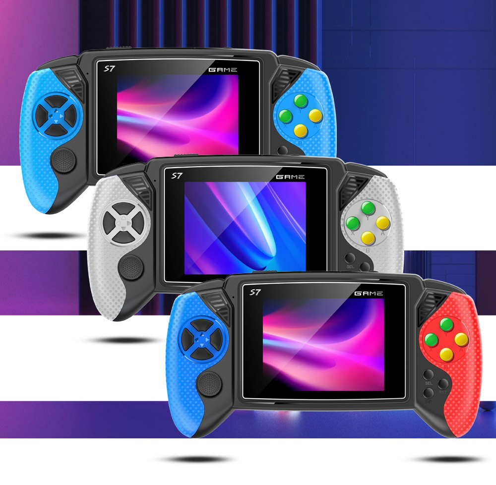 جهاز ألعاب محمول S7 ريترو بشاش - مراجعة Retro Gaming Handheld Console وسعره