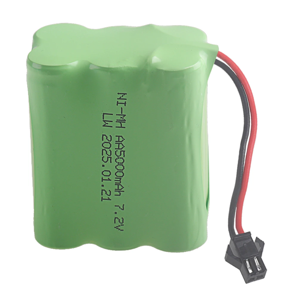 (SM-2P التوصيل) 7.2 فولت 5000  - مراجعة Rechargeable Battery Aa وسعره