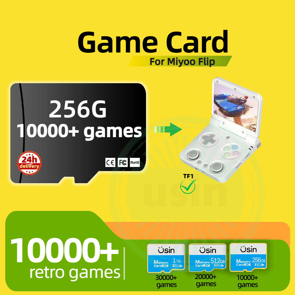 بطاقة الألعاب لـ Miyoo Flip 30 - مراجعة Retro Gaming Handheld Console وسعره