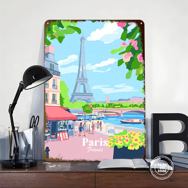 لافتة معدنية عتيقة مخصصة بتصمي - مراجعة Retro Gaming Paris وسعره