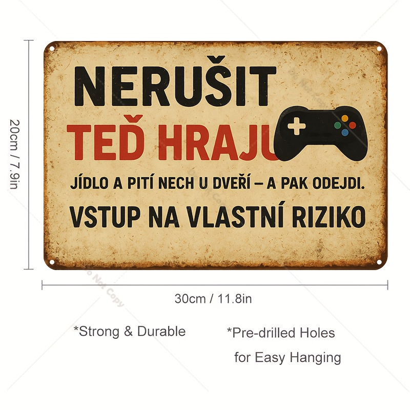 لافتة حديدية تشييكية/سلوفاكية  - مراجعة Retro Gaming Cafe وسعره