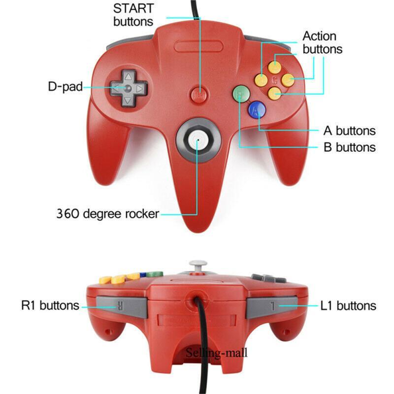 N64 تحكم كلاسيكي USB سلكي عن ب - مراجعة Retro Pc Gaming وسعره
