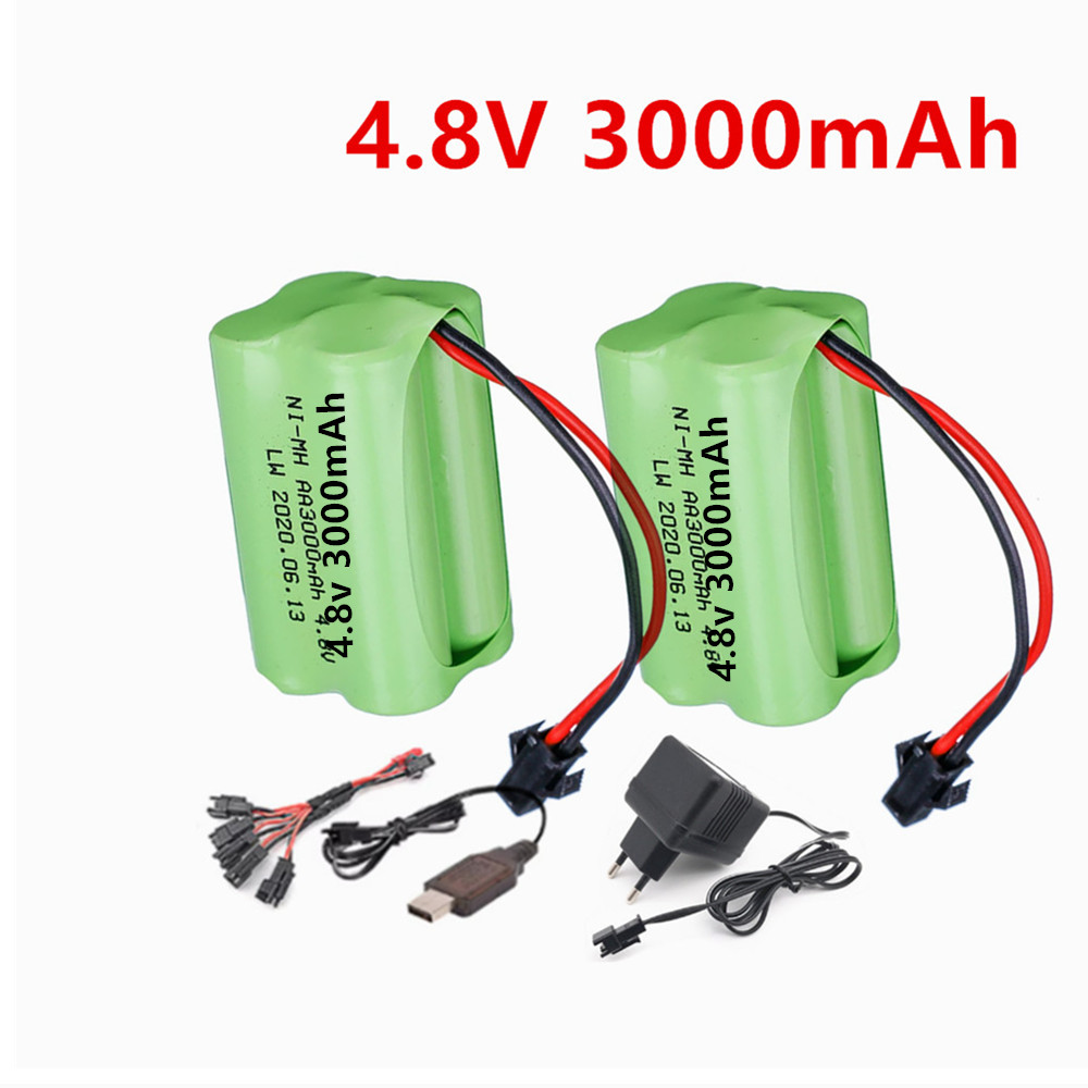 بطارية قابلة لإعادة الشحن 4.8  - مراجعة Rechargeable Battery Aa وسعره
