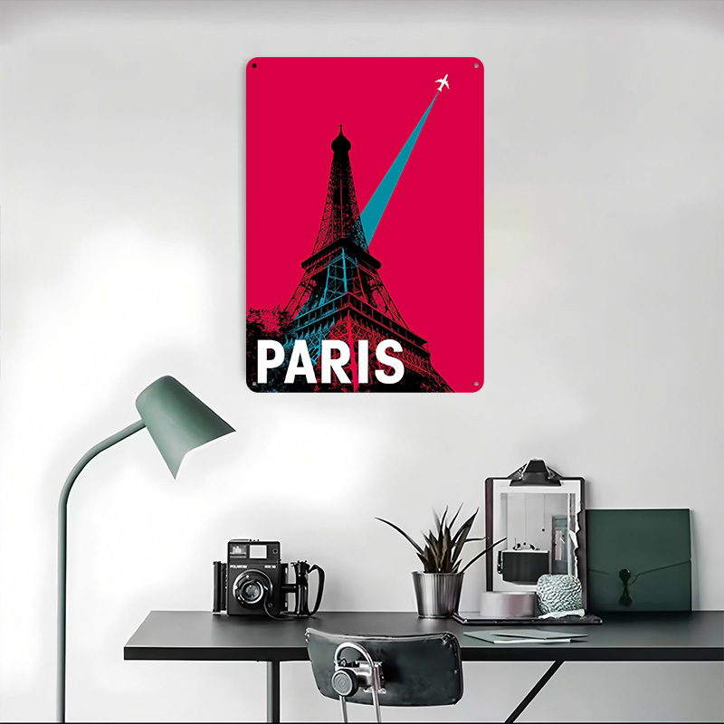 باريس برج ايفل السفر ملصق معدن - مراجعة Retro Gaming Paris وسعره