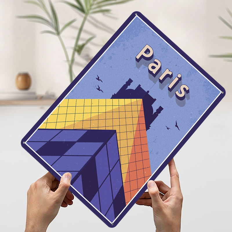 لوحة معدنية بتصميم 'السفر إلى  - مراجعة Retro Gaming Paris وسعره