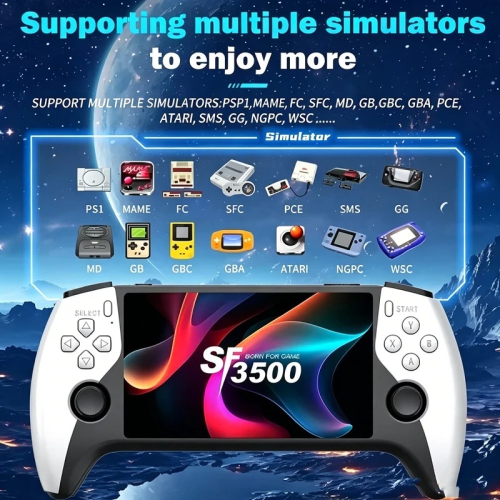 جهاز ألعاب محمول SF3500 بشاشة  - مراجعة Retro Gaming Handheld Console وسعره