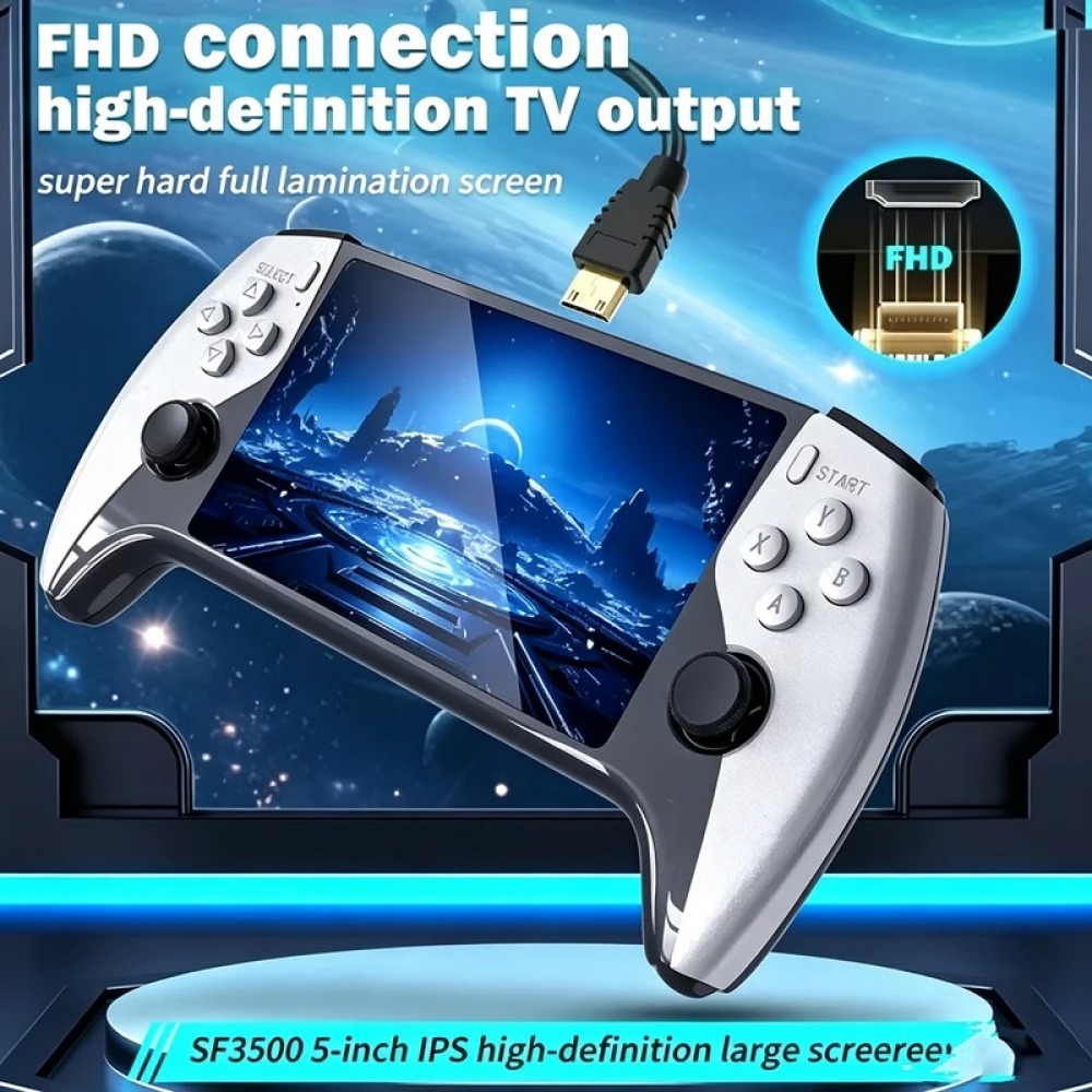 جهاز ألعاب محمول SF3500 بشاشة  - مراجعة Retro Gaming Handheld Console وسعره