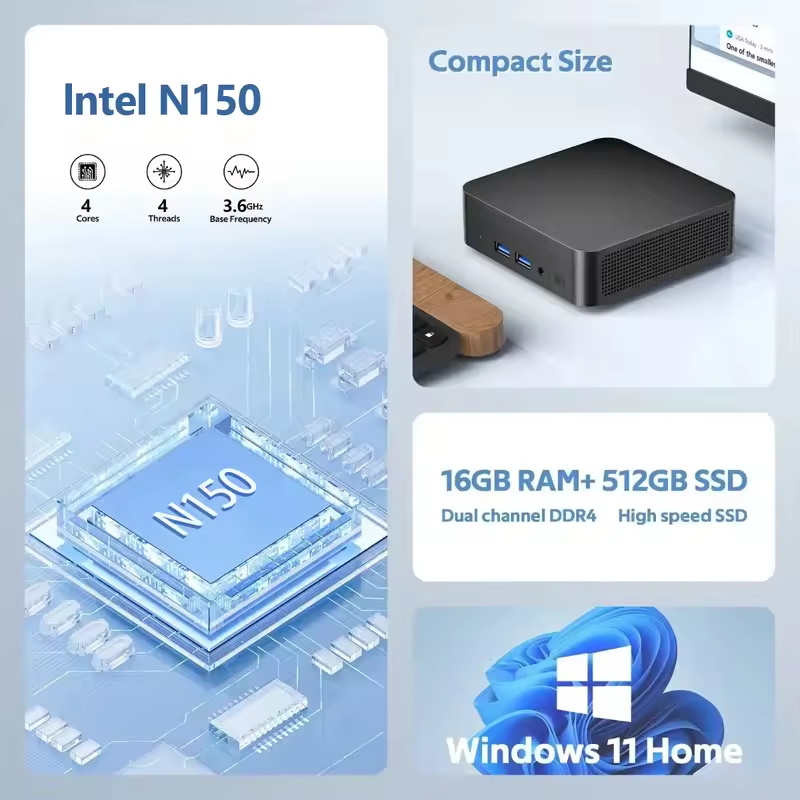 2026 إنتل N150 ميني كمبيوتر مح - مراجعة Retro Pc Gaming وسعره